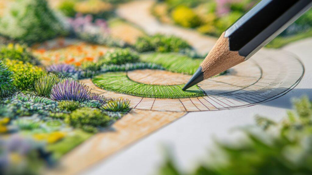 Gartenkonzept mit Pflanzzonen | Kunststoff Zäune